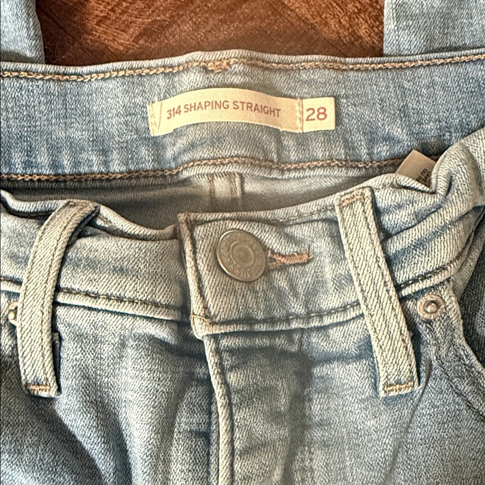 Levi's Light Blue Straight Leg Jeans